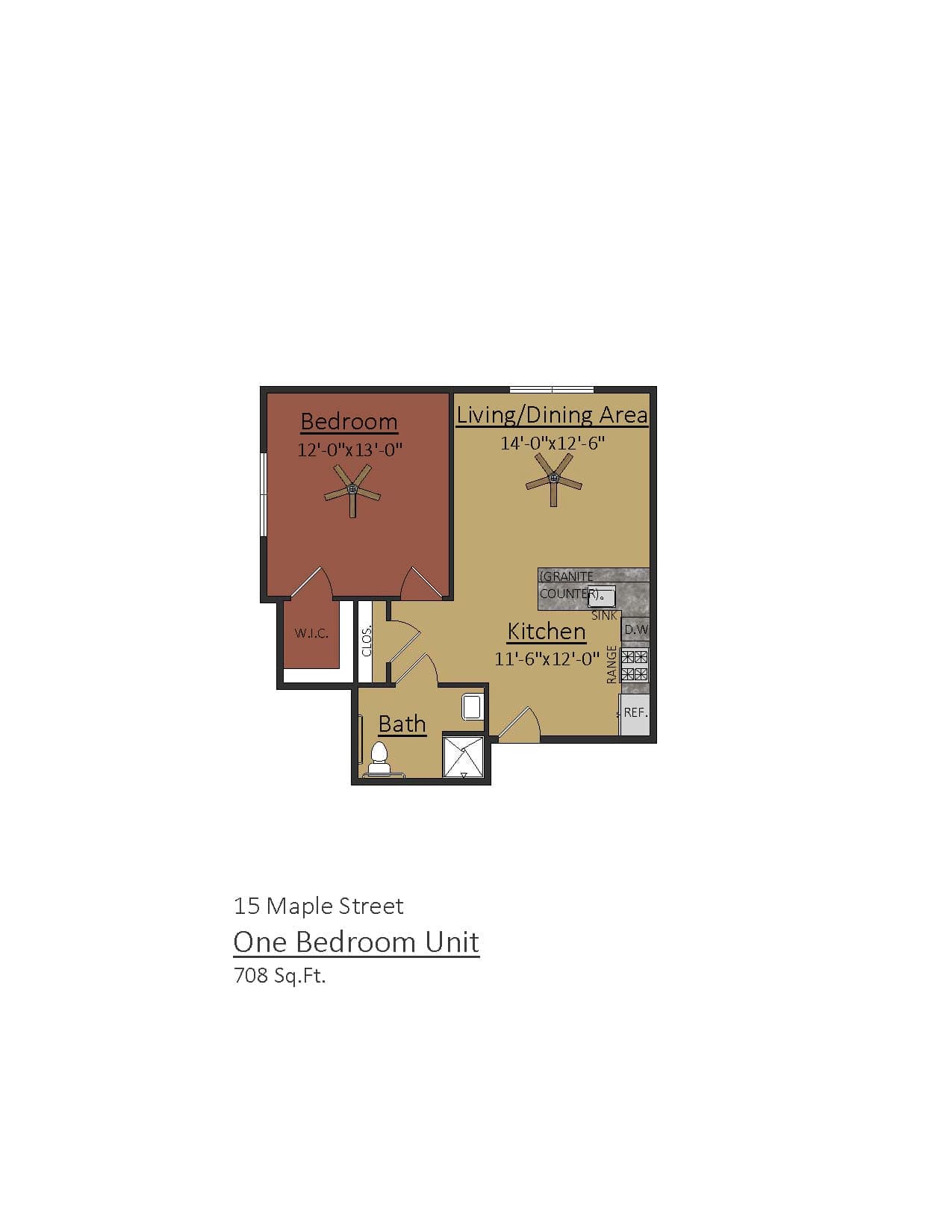 One Bedroom at 15 Maple Street thumbnail 2