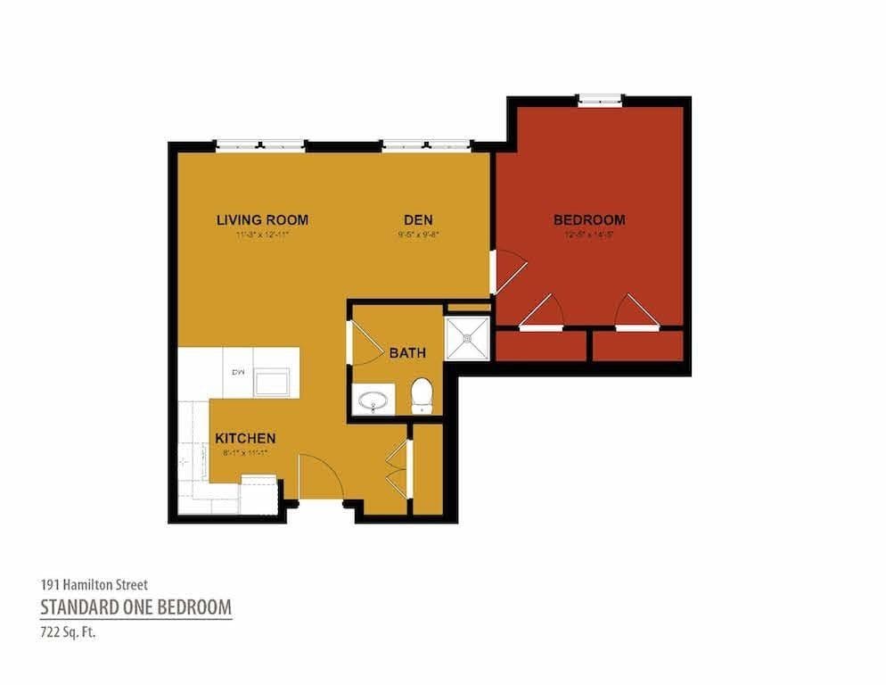 One Bedroom at 191 Hamilton Street thumbnail 2