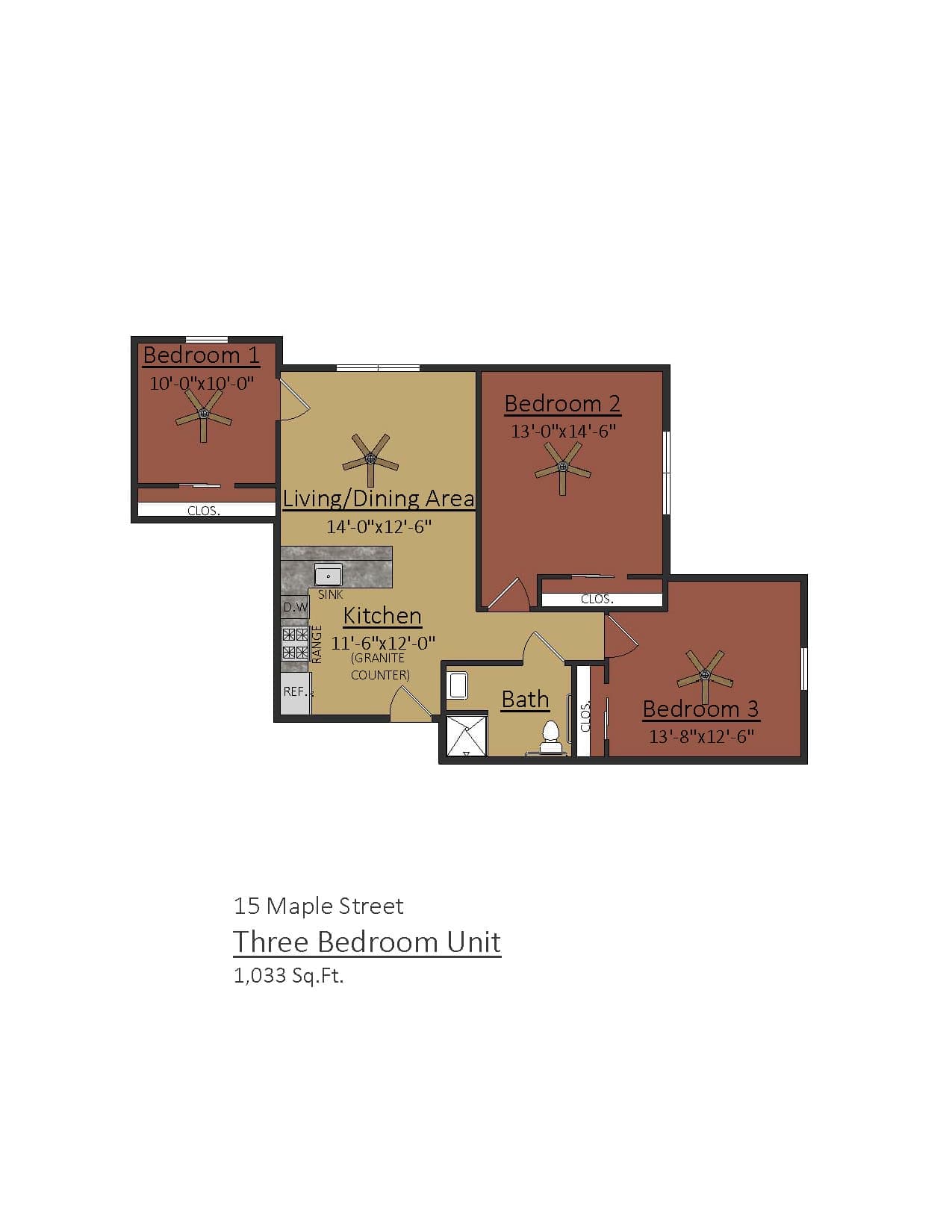 Three Bedroom at 15 Maple Street thumbnail 2