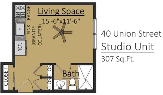 Studio floor plan