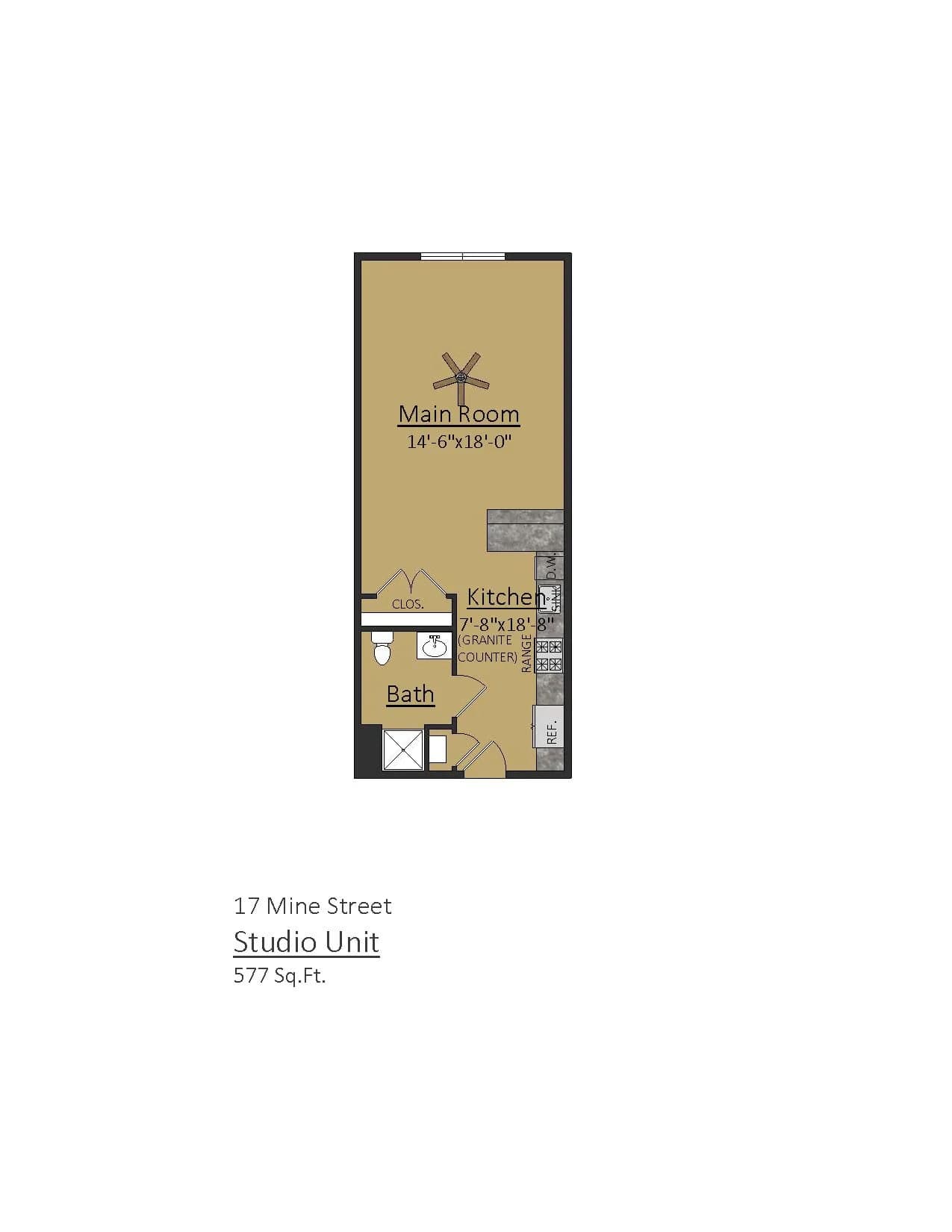 Studio floor plan
