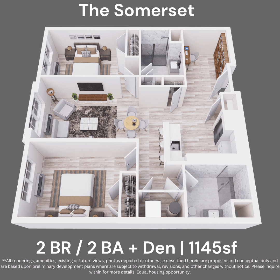 2 BR floor plan